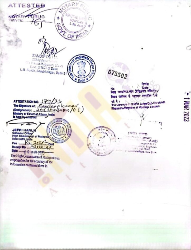 Marriage Certificate Attestation