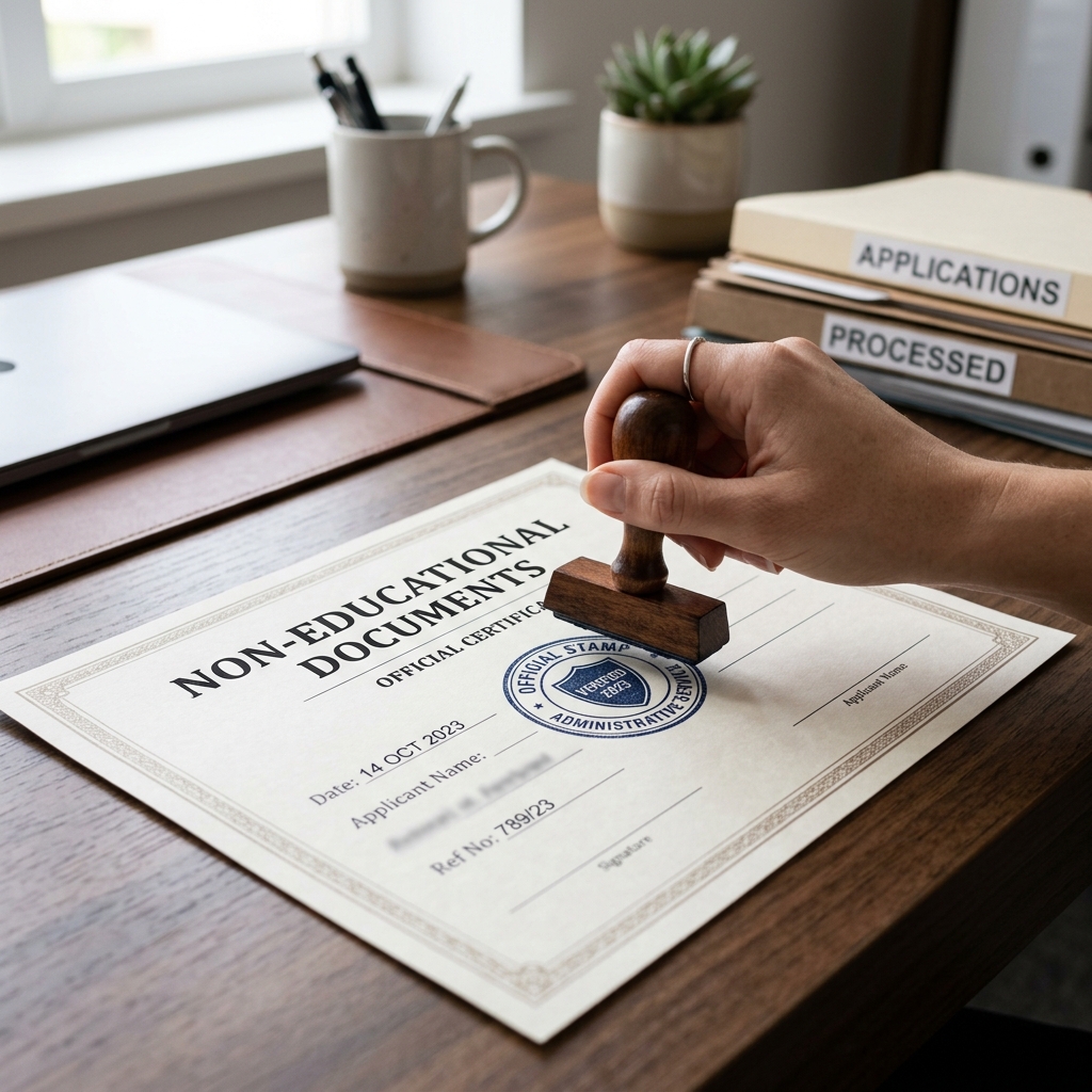 Personal non-educational document being certified for translation